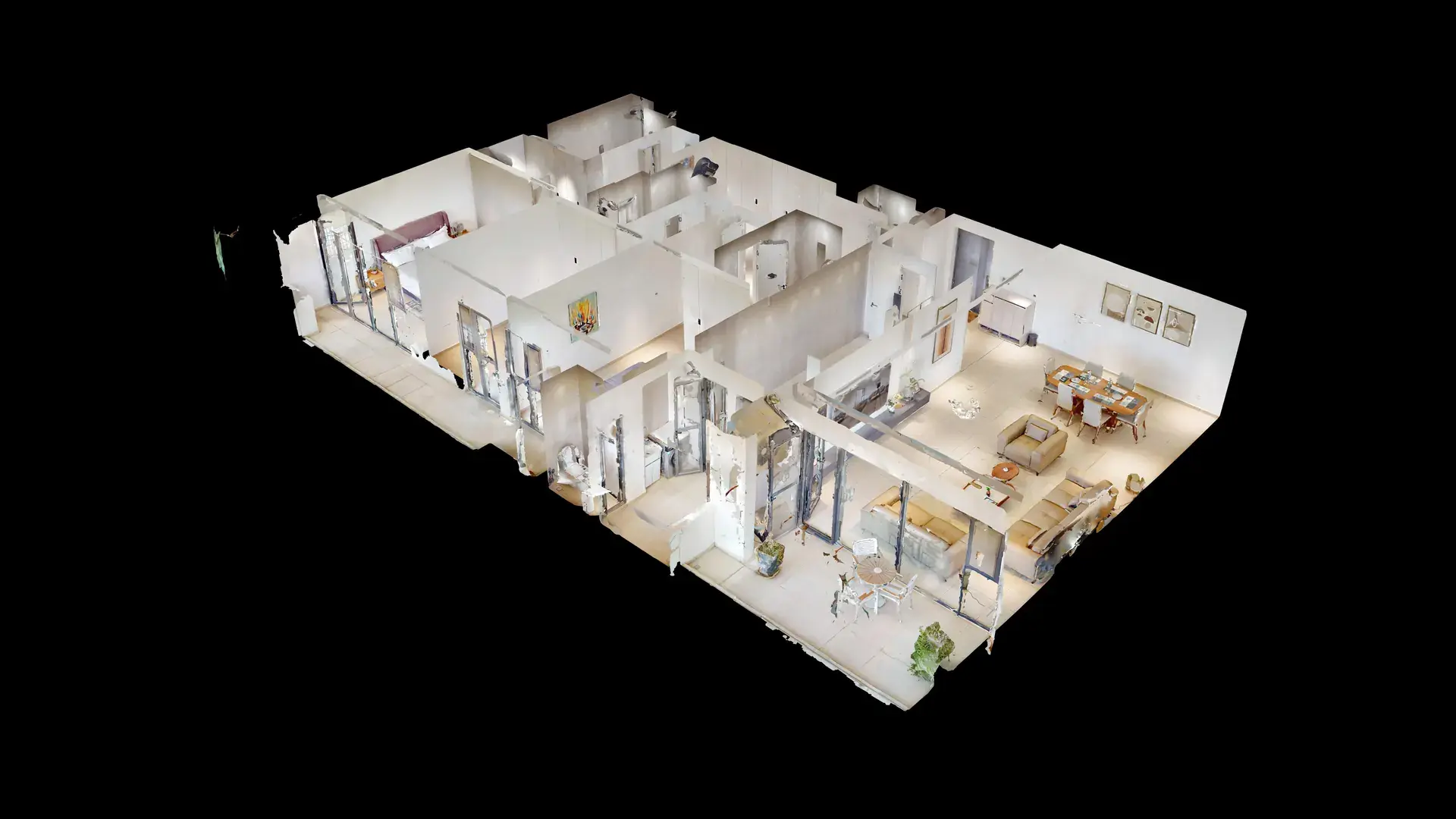 Volumes de l’appartement